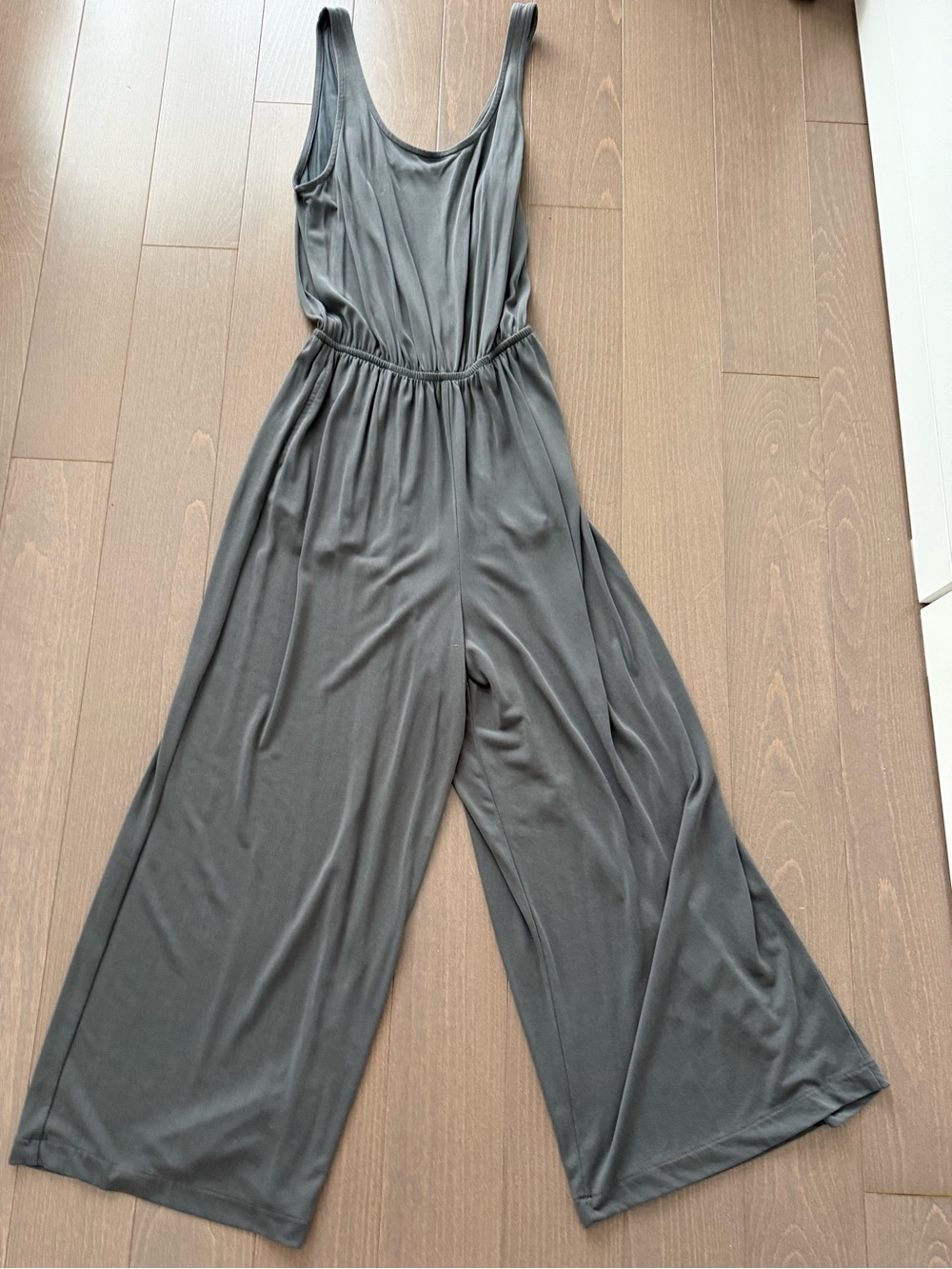Oysho Women's Wide-Leg Sleeveless Jumpsuit - Gray
